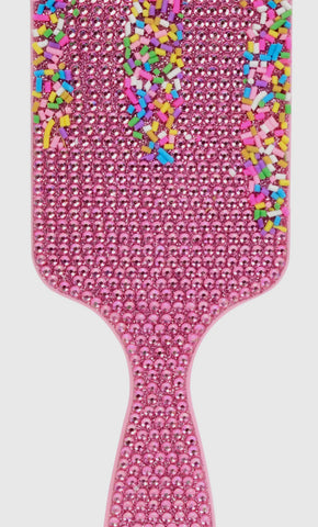 Iscream Rhinestone Sprinkles Paddle  Hair Brush