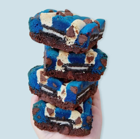 Baked in Color Hanukkah Themed Brookie Squares