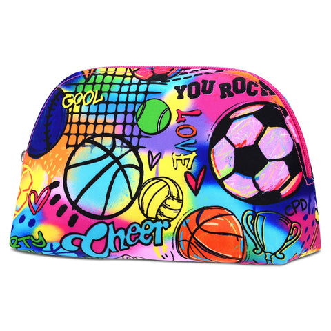 Corey Paige Fun sports Oval Cosmetic Bag