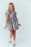 Lola And The Boys Shimmer Rainbow Sequin Dress