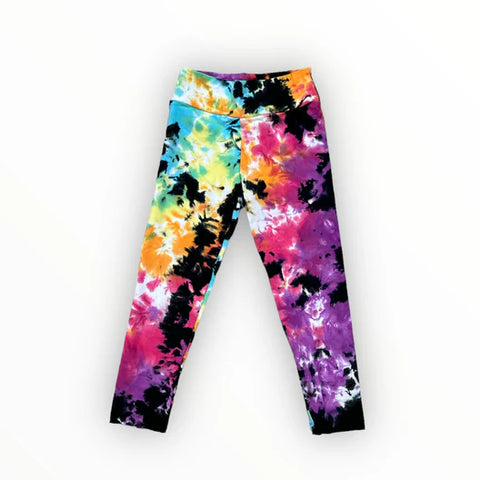 Flowers By Zoe Black Top Or Multi Tie Dye Leggings