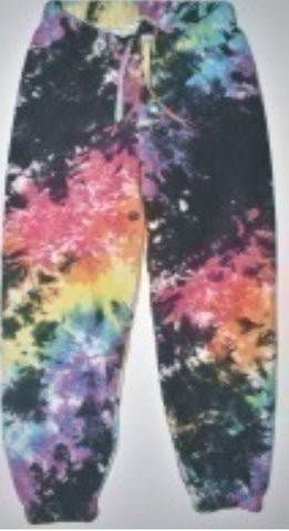 Flowers By Zoe Multi Tie Dye Joggers Or Tie dye Pullover Hoodie