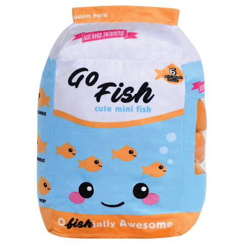 IScream Go Fish Packaging Fleece Plush