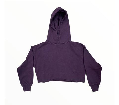 Katie J Juniors Shane Midnight Plum Cropped Hoodie Or Sweatpants With Heart