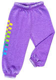 Rowdy Sprout Nirvana Plum Nevermind Crewneck  Or Rainbow Check Sweatpants