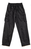 Flowers By Zoe Black Pleather Cargo Pants