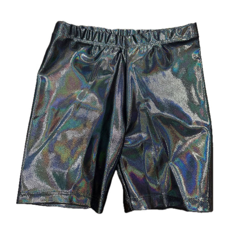 Rock Candy Black Glitter Bike Shorts