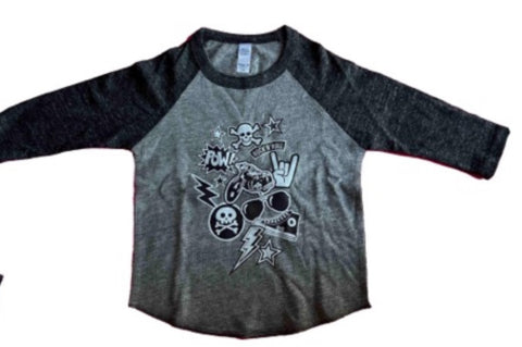 Rock Candy Charcoal Grey Rock n-Roll Long Sleeve Shirt