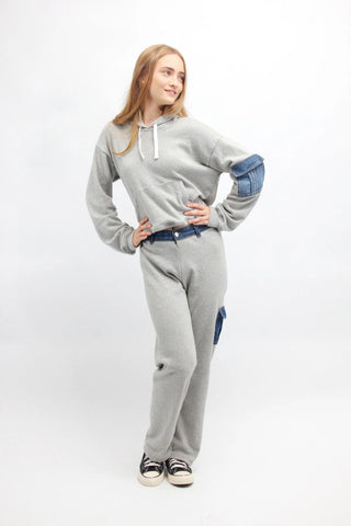 Flowers By Zoe Grey Denim Cargo Flare Pant Or Hoody