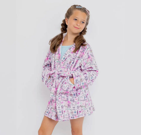 Girls Plush Makeup Robe