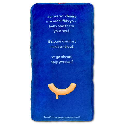 IScream Kraft Mac And Cheese  Packaging Plush Pillow