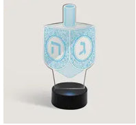 Chanukah Light Up Acrylic Dreidel With Remote