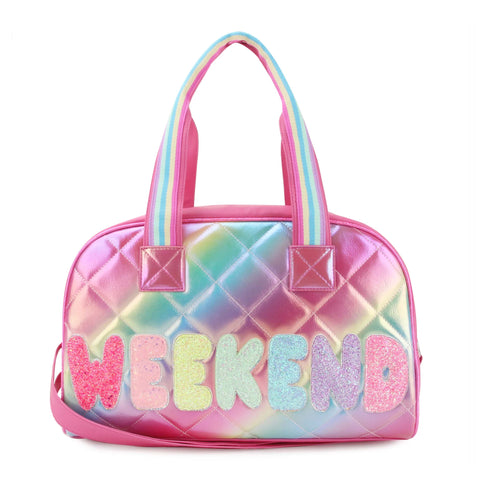 OMG Accessories Weekend Quilted Bag