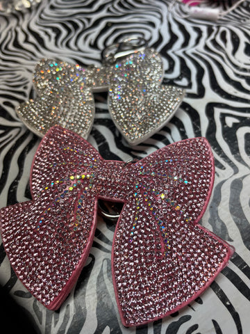 Bari Lynn Crystal Bow Keychain