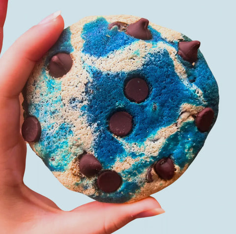 Hanukkah Themed Chocolate Chip Cookie