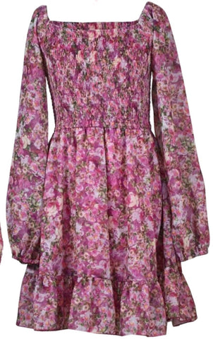 Flowers By Zoe Chiffon Floral Dress