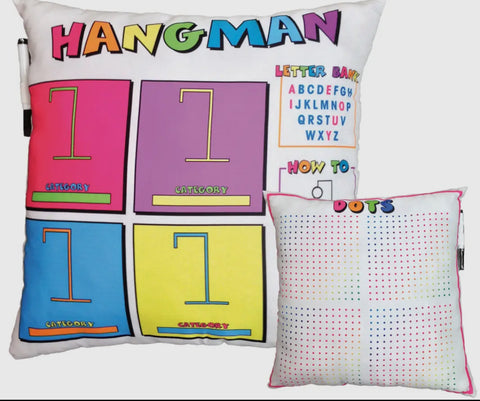 IScream  Hangman And Dots Game Pillow