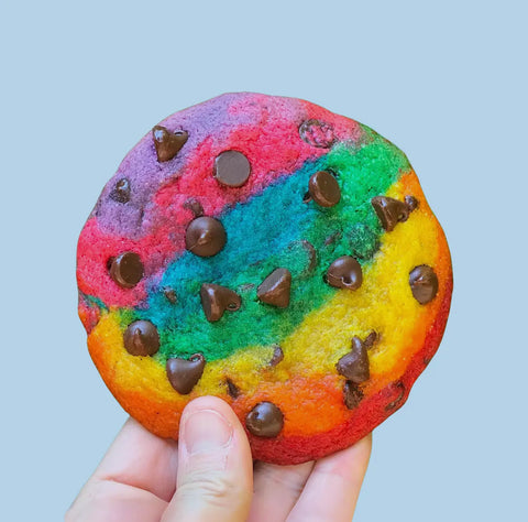 Baked in Color Rainbow Chocolate Chip Cookie