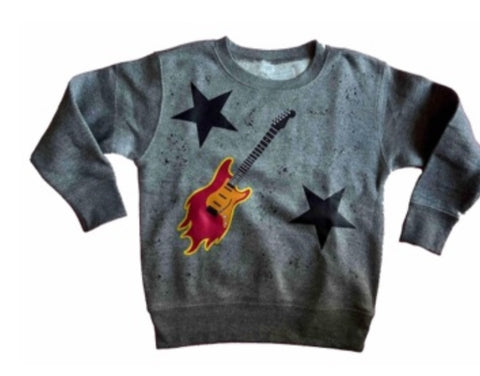 Rock Candy Guitar Splatter Sweatshirt