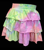 Erge Designs Tie Dye Vortex Yellow Pink & Orange Tank /Top/Shorts/Dress Or Skorts