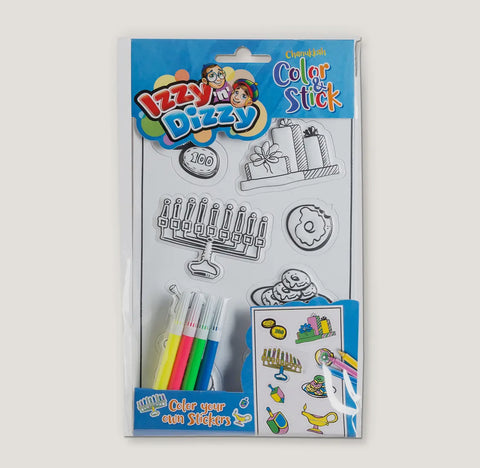 Chanukah Color And Stick Sticker Set