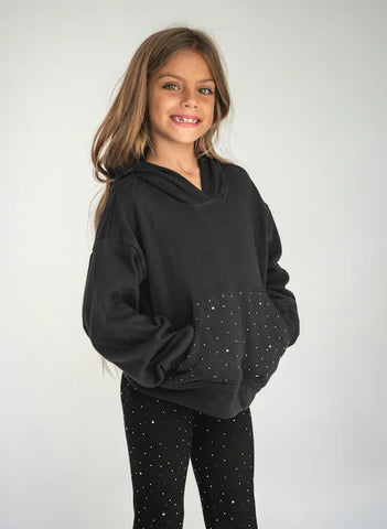 Flowers By Zoe Black Silver Studded Leggings/ Hoodie Or Skirt