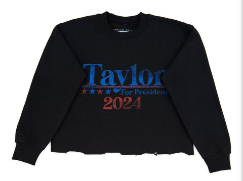 Prince Peter TS Election Taylor 4 President Crop Pullover Black