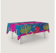 Chanukah Pink & Blue Napkins / 7” Plates /9”plates Or Tablecloth