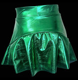 Erge Vinyl Skorts Fuschia/Green/Royal/Or Red