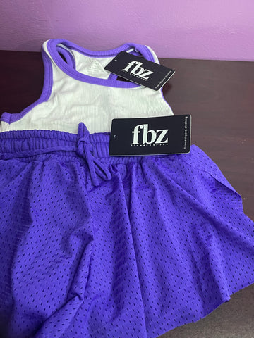 Flowers by Zoe Purple Mesh Shorts