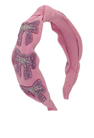 Bari Lynn Crystallized Bow Headband