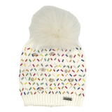 Bari Lynn Sprinkle Jeweled Hat With Fur Pom Or Gloves