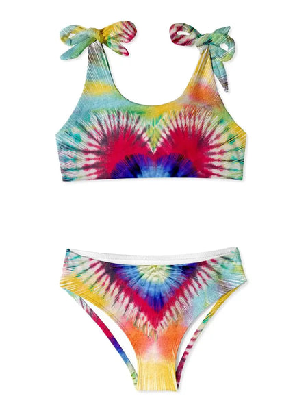 Stella Cove Blossom Heart Tie Dye Bikini