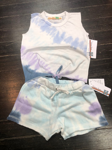 Vintage Havana Mountain Spring Tie Dye Front Tank or Burnout Shorts